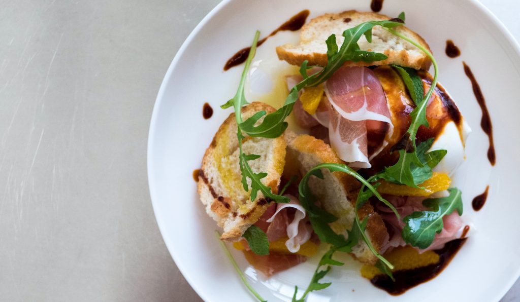 Salade jambon cru